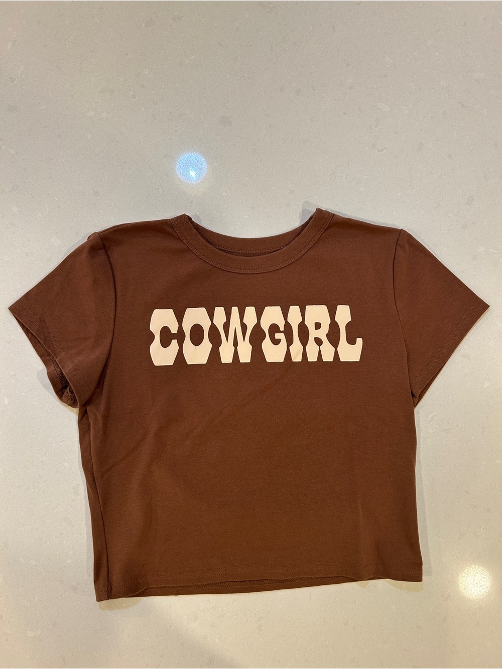 Cowgirl Graphic Cropped Baby Tee